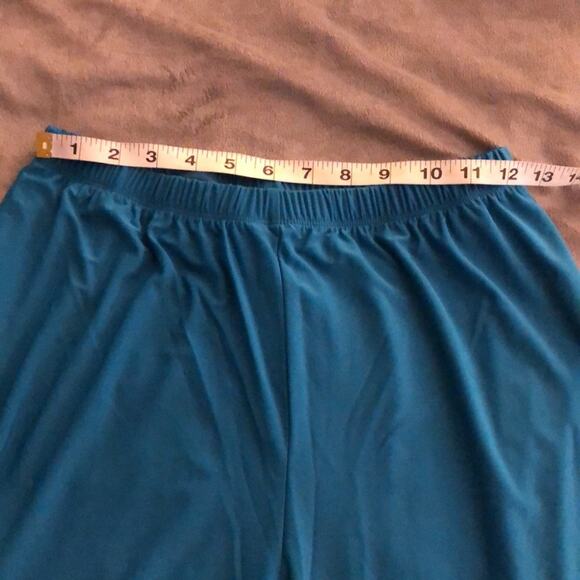 Antthony Originals 2pc Knit Top & Pants Woman Size Small Print Top Lace Inset - Picture 6 of 14